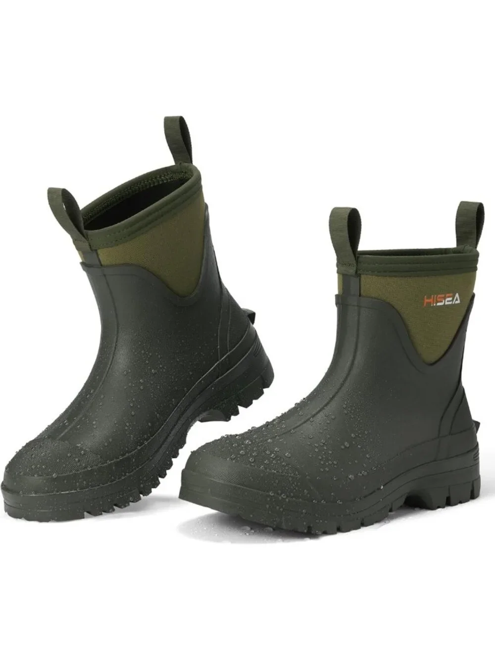 Men's Waterproof Neoprene Ankle Mud Boots | Short Garden Rain Shoes